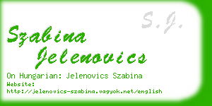 szabina jelenovics business card
